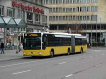 SSB Mercedes Benz Citaro 1 Facelift G 44-12 am 13.02.16 in Stuttgart Hbf