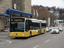 SSB Mercedes Benz Citaro 2 G 40-02 am 13.02.16 in Stuttgart Hbf auf der 40