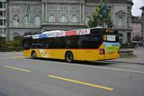 Am 14.10.2015 fährt dieser MAN Lion's City mit dem Kennzeichen SG-49032 auf der Linie 241. Aufgenommen in der Innenstadt von St. Gallen.