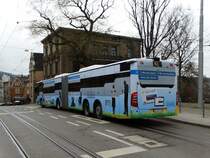 SSB Mercedes Benz Capacity am 13.02.16 in Stuttgart auf der Linie 42