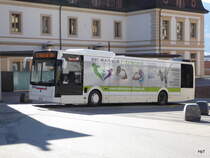 Ortsbus Sierre - Themsa VS 133227 unterwegs auf der Linie 3 in der Stadt Sierre am 16.02.2016
