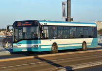Solaris Urbino der RSVG, SU-BV 2547, auf der Kennedybrücke in Bonn - 10.12.2015