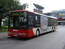 Setra mit 3 Achsen der VKU,als SchienenErsatzVerkehr von
Dortmund Hbf.,Ausgang Nord nach L�nen Hbf.(03.08.2008)