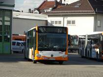 RNV Mercedes Benz Citaro 2 G 8192 am 25.02.16 in Heidelberg Betriebshof durch den Zaun fotographiert