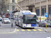 TL Lausanne - Trolleybus Nr.892 unterwegs auf der Linie 1 in der Stadt Lausanne am 18.02.2016