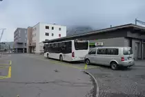 GR-96353 steht am 15.10.2015 am Bahnhof Davos Dorf. Aufgenommen wurde ein Mercedes Benz Citaro der 2. Generation.
