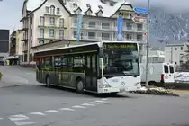 Am 15.10.2015 fährt GR-1858 auf der Linie 4. Aufgenommen wurde ein Mercedes Benz Citaro / Davos Dorf, Pischa Terminal.
