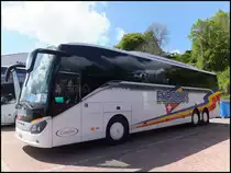 Setra 516 HD von Eurobus aus der Schweiz im Stadthafen Sassnitz am 13.05.2014