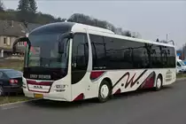 . EW2838, MAN Lion's Regio von Erny Wewer wartet in Ettelbr�ck auf den n�chsten Einsatz.  M�rz 2016