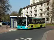 SVM Mercedes Benz Citaro 1 Facelift am 09.03.16 in Maintal mit Werbung für ANT (Abwasser Notdienst Team) 