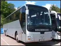 MAN Lion's Coach von Kolchmeier aus Deutschland im Stadthafen Sassnitz am 13.05.2014