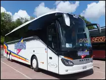 Setra 516 HD von Eurobus aus der Schweiz im Stadthafen Sassnitz am 13.05.2014