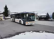 Setra S 415 NF von Siebler Reisen unterwegs auf der Kfl. 5021 als Kurs 34 (Steinfeld im Drautal Volksschule - Oberdrauburg Bahnhof), am 9.3.2016 nahe der Haltestelle Berg im Drautal Mehrzweckhaus.
