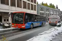 Am 15.10.2015 fährt GR-154398 durch St. Moritz. Aufgenommen wurde ein Mercedes Benz Citaro Facelift.
