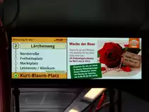 Fahrgastanzeige in einen HSB Mercedes Benz Citaro 1 Facelift G am 10.03.16