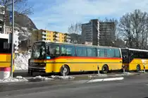 Regie Lugano. Setra S213UL (Nr.525) in Lugano, Via Ciani. (8.3.2016)