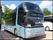 Neoplan Skyliner von Geißler Reisen aus Deutschland im Stadthafen Sassnitz am 13.05.2014