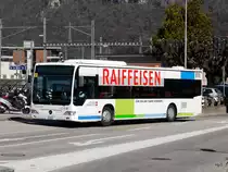 AMSA / Autolinea Mendrisiense SA - Mercedes Citaro  Nr.07  TI 64507 unterwegs in Mendrisio am 10.03.2016