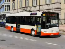 AMSA / Autolinea Mendrisiense SA - Solaris Nr.42  TI 256042 unterwegs in Chiasso am 10.03.2016