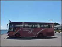 Van Hool T911 von Dalstra Reizen aus den Niederlanden im Stadthafen Sassnitz am 15.05.2014