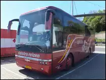 Van Hool T911 von Dalstra Reizen aus den Niederlanden im Stadthafen Sassnitz am 15.05.2014