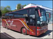 Van Hool T911 von Dalstra Reizen aus den Niederlanden im Stadthafen Sassnitz am 15.05.2014
