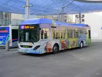 AAR - Volvo 7900 Hybrid Nr.55  AG 17355 beim Busbahnhof in Aarau am 11.03.2016