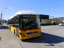 Postauto - Volvo 7900 Hybrid  TI  215376 unterwegs in Mendrisio am 10.03.2016