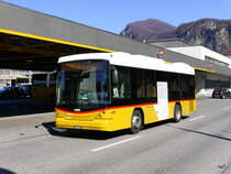Postauto - Scania-Hess TI  153639 unterwegs in Mendrisio am 10.03.2016