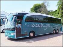 Mercedes Travego von Schörnig aus Deutschland im Stadthafen Sassnitz am 17.05.2014