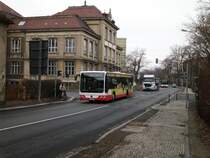 Mercedes-Benz O530Ü am 10.04.2013 auf dem Stadtring von Zittau.