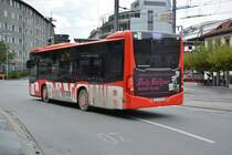 GR-97518 fährt am 16.10.2015 auf der Linie 6 durch Chur. Aufgenommen wurde ein Mercedes Benz Citaro K der 2. Generation.

