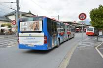 GR-156998 fährt am 16.10.2015 auf der Linie 1 durch Chur. Aufgenommen wurde ein Mercedes Benz Citaro G Facelift.
