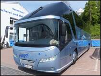 Neoplan Starliner von Pilger Reisen aus Deutschland im Stadthafen Sassnitz am 17.05.2014