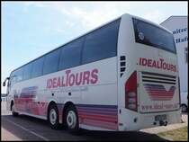 Volvo 9700 von Ideal-Tours aus Deutschland im Stadthafen Sassnitz am 17.05.2014