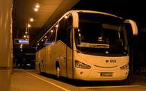 Scania Irizar (Verkehrszentrum Nord-West Ungarn) fotografiert am 02.03.2016, Budapest Nepliget.