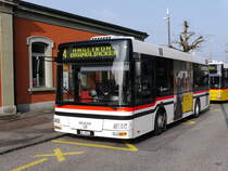 Postauto / Ortsbus Wohlen - MAN AG 18814 unterwegs beim Bahnhof Wohlen am 11.03.2016