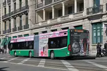 Mercedes Citaro 7053 auf der Linie 50 fährt zur Haltestelle Brausebad. Die Aufnahme stammt vom 18.03.2016.