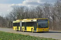 Mercedes Citaro 85 der AAGL fährt zur Haltestelle Hardwasser. Die Aufnahme stammt vom 11.02.2016.