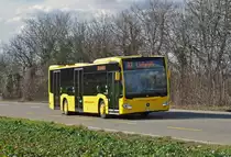 Mercedes Citaro 52 der AAGL fährt zur Haltestelle Hardwasser. Die Aufnahme stammt vom 11.02.2016.