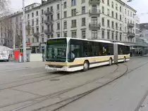 AZZK - Mercedes Citaro Nr.57  ZH 486457 unterwegs in der Stadt Zürich am 11.03.206