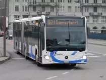 BOGG - Mercedes Citaro Nr.207  SO 124950 unterwegs in der Stadt Olten am 11.03.2016