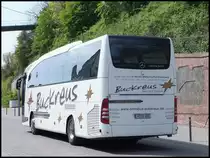 Mercedes Travego von Buckreus aus Deutschland im Stadthafen Sassnitz am 17.05.2014