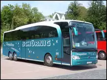 Mercedes Travego von Schörnig aus Deutschland im Stadthafen Sassnitz am 17.05.2014