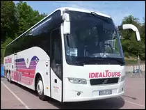 Volvo 9700 von Ideal-Tours aus Deutschland im Stadthafen Sassnitz am 17.05.2014