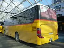 PostAuto Graubünden, 7000 Chur; PU Mark AG, 7440 Andeer: Setra S 415 H GR 163'714, am 24. März 2016 für Doppelführung des Eilkurses nach Bellinzona zusammen mit Setra S 415 H GR 109'005 von PU Trasporti pubblici Moësano SA, 6563 Mesocco,bei der Postautostation Chur 