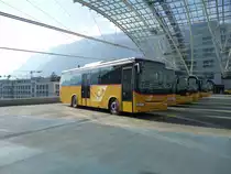 PostAuto Graubünden, 7000 Chur: Iveco Irisbus Crossway GR 102'380, am 1. November 2016 bei der Postautostation Chur 