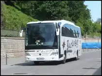 Mercedes Travego von Buckreus aus Deutschland im Stadthafen Sassnitz am 17.05.2014