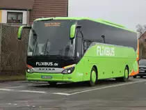 Setra S 516 HD von Meinfernbus/Flixbus stand am 26.03.2016 in H�he Rostock-Reutershagen