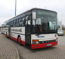 Setra 315 H abgestellt in H�he Rostock Hauptbahnhof/S�d.26.03.2016